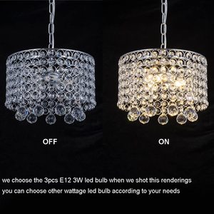 Lámpara de Techo Colgante Redonda de Cristal con Forma de Tambor, LED E26, 3500K, Blanco Cálido, Dorado, Altura Ajustable, para Sala de Estar - Product Image 4