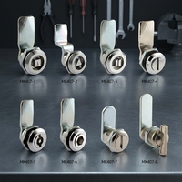 Serrure à came pour armoire électrique industrielle série MK407, panneau sandwich, cylindre triangulaire, en alliage de zinc, antivol, à clé
