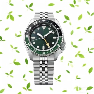 Relojes de Lujo Seiko NH34 de 40 mm, Acero Inoxidable, Movimiento Automático Mecánico GMT, Luminoso, Sumergible, Correa de 20 mm - Product Image 5
