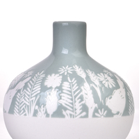 Décoration d'intérieur, vase en céramique vernissée de 336 ml, diffuseur d'arômes artisanal, durable, recyclable, bouteille pour diffuseur de roseaux