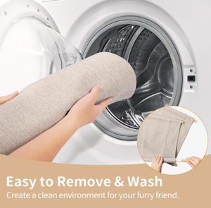 Cama para gatos de lujo de dos pisos para mascotas pequeñas y varios perros Muebles para gatos de madera sostenibles para familias - Product Image 4