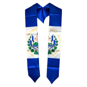 Wholesale Plain Satin <strong>Graduation</strong> Stole Factory Directly <strong>Graduation</strong> Day <strong>Gifts</strong> El Salvador Flag <strong>Graduation</strong> Stole/Scarf - Product Image 1