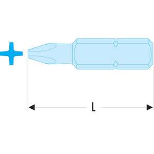 FACOM - EP.202 Bits standard série 2 pour Phillips®Vis-EAN 3148510240824 INSERTS POUR EMBOUTS DE VISSAGE - Product Image 2