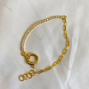 Pulsera Clásica de Tenis Dylam con Doble Hebilla y Circonita Cúbica AAA para Mujer - Product Image 5