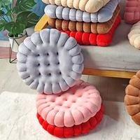 Al por mayor, Nuevo estilo, Cojín de tatami, Asiento de silla de felpa estilo 'Cookie' popular en internet, con técnica de tejido engrosado para estudiantes