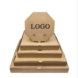 Wholesale Custom Logo Italian Octagonal Pizza Box - Biodegradable Kraft <b>Paper</b> 24*28 Size - Product Image 3
