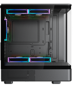 Boîtier d'ordinateur <span class=keywords><strong>avec</strong></span> écran LCD, moniteur de température, affichage numérique, GPU 360 mm, refroidissement par eau 240 mm, <span class=keywords><strong>tour</strong></span> d'ordinateur de jeu panoramique Micro ATX - Product Image 5