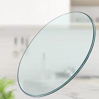 Spécialisé dans le verre flotté trempé ultra-clair pour fenêtres rondes de cuisine et de salon à prix avantageux