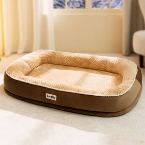 Coussin pour animaux de compagnie rectangulaire, épais et chaud, pour chats et petits chiens, amovible, lavable, confortable toute l'année - Product Image 6