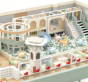 Aire de jeux intérieure sur le thème de la ville, personnalisée, élégante et douce pour les enfants, idéale pour les villas de villégiature et les parcs de vacances - Product Image 3