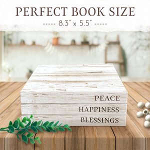 Nouveauté 2024 : Livres décoratifs factices blancs pour table basse, ensemble de livres à couverture rigide vides pour photos - Product Image 5