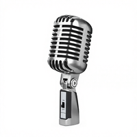 Microphone vocal dynamique rétro classique 55SH, style vintage, unidirectionnel, cardioïde, pour la performance et l'enregistrement en studio
