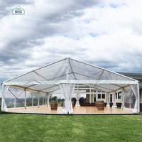 Carpas de Lujo Personalizadas para Bodas, 10x20, Tela de PVC, Postes de Aluminio, Impermeables, para 200-500 Personas, Eventos y Fiestas al Aire Libre