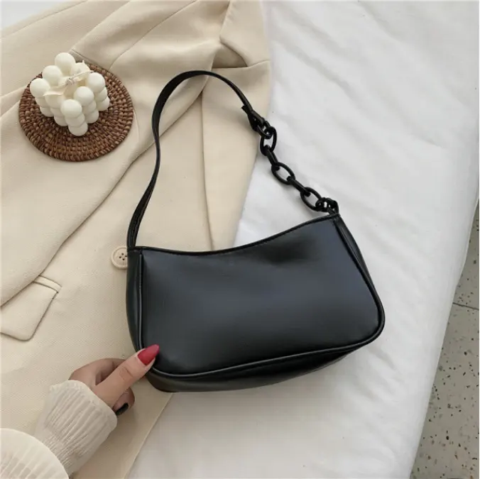 Fashion Crossbody Bag Women PU Chain Ladies Shoulder Messenger Flap Handbags yellow white black pink