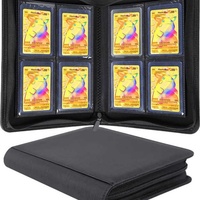 Carnet en cuir PU pour classeur, 4 pochettes, fermeture éclair, style tendance, couleur et logo personnalisables, album photo Kpop pour cartes