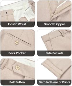 <span class=keywords><strong>Traje</strong></span> de 2 Piezas para <span class=keywords><strong>Hombre</strong></span>, Corte Entallado, Color Sólido, Cierre de un Botón, Casual, para Negocios, Bodas y Fiestas, Conjunto de Blazer y Pantalones - Product Image 6