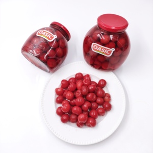 Cerises noires sucrées en conserve, dénoyautées, dans un sirop épais, 820g # Lot <span class=keywords><strong>de</strong></span> 10 pots en verre et en fer blanc, pour la pâtisserie et les desserts - Product Image 4
