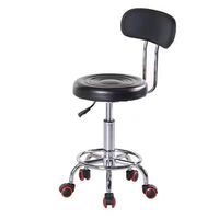Best-seller Tabouret de bar en cuir Chaise de bar ronde avec dossier Chaise de bar en cuir PU