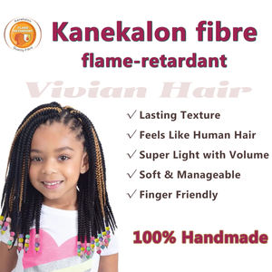 <span class=keywords><strong>Queue</strong></span> <span class=keywords><strong>de</strong></span> <span class=keywords><strong>cheval</strong></span> tressée personnalisée Fujia <span class=keywords><strong>avec</strong></span> perles et nœud papillon Dreadlocks africains personnalisés pour enfants filles - Product Image 5