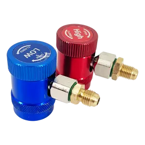 for Auto A/C Contains R134A Quick Couplers & Adapter For R134A Refrigerant Tank High Pressure & Low Pressure sufeng