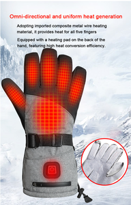 Gants chauds imperméables Gants chauffants électriques intelligents à doigts entiers pour la <span class=keywords><strong>moto</strong></span>, le ski et les sports de plein air - Product Image 2