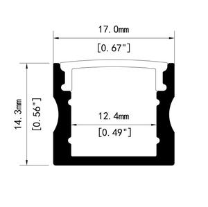 17*15 mét dân cư LED tuyến tính ánh sáng hồ sơ bề mặt gắn kết LED kênh cho chiếu sáng thương mại - Product Image 6