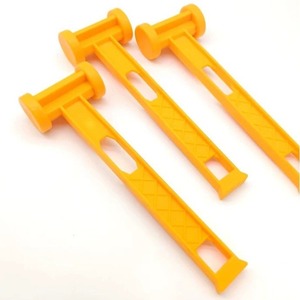 Plastic Tent Hammer Yellow 240mm 7.5mm Outdoor Camping <b>Tool</b> PP Engineering Plastic Survival Accessory - Product Image 1
