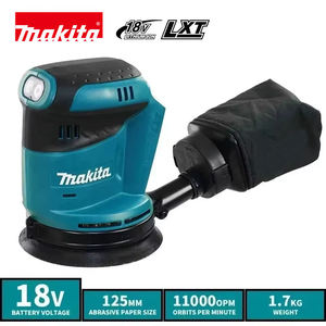 Machine à poncer sur rail Makita 18V sans fil, sans balais, mini-outil de polissage pour le travail du bois, petit outil de meulage pour meubles - Product Image 3