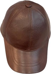 Casquette de baseball en cuir personnalisée, conçue pour la durabilité, le confort et l'image de marque de luxe, 100% cuir de vache véritable - Product Image 6