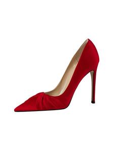 <span class=keywords><strong>Scarpe</strong></span> da sposa in raso di seta rossa <span class=keywords><strong>scarpe</strong></span> Xiuhe per tostare abbigliamento da bere <span class=keywords><strong>scarpe</strong></span> con <span class=keywords><strong>tacco</strong></span> alto da donna di piccole dimensioni - Product Image 4