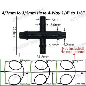 Raccords pour tuyaux d'irrigation goutte à goutte 35 accessoires noirs, connecteur de tuyau d'irrigation goutte à goutte, distributeur, adaptateur de micro-asperseur - Product Image 5