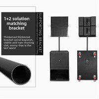 Système de sonorisation professionnel à double ligne active de 8 pouces, 10 pouces et 12 pouces, facile à déplacer, performance mobile