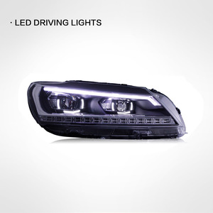 Faro Anteriore per <span class=keywords><strong>Volkswagen</strong></span> <span class=keywords><strong>Passat</strong></span> <span class=keywords><strong>B7</strong></span> 2012-2016 Versione Europea con LED DRL HID Angel Eye Doppio Fascio Xenon Nuovo Accessori VW 12v - Product Image 3