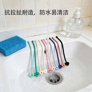 Boucle en silicone HT-9078 pour sacs, durable, qualité alimentaire, origine Chine - Product Image 3