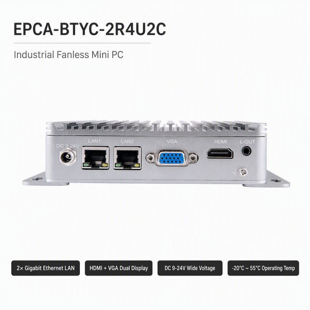 Wholesale Intel Celeron J1900 Quad Core Fanless Industrial Box PC Dual Gigabit LAN RS232 RS485 DDR3 Mini pc for Automation