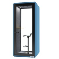 Cabine de nuit intérieure insonorisée, maison préfabriquée, studio d'enregistrement, diffusion en direct, cabine téléphonique d'affaires, isolation phonique