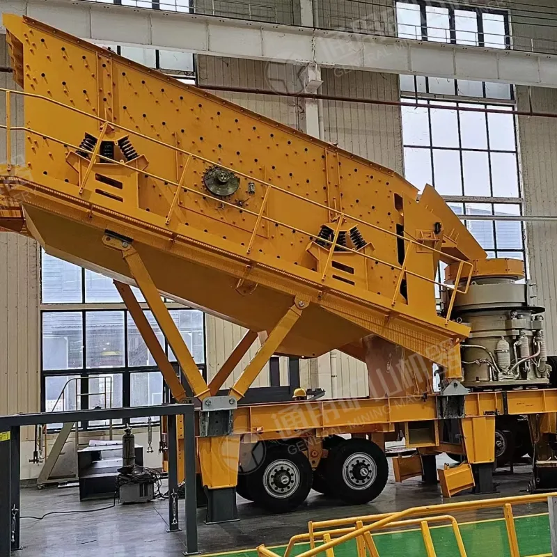 Professional stone cement coal mining crusher breaking machine mobile crushing and screening plant production line price