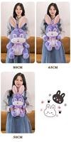 Jouet en peluche de lapin super doux étreignant violet grand oeil longue oreille en peluche lapin lapin jouet décoration de pâques cadeaux pour enfants