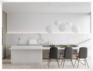 خزائن المطبخ جاهزة لتجميع خزانة مطبخ على شكل حرف U خزائن مطبخ جزيرة عالية اللمعان - Product Image 4