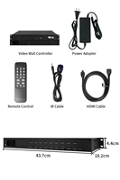 Processeur vidéo 4K 4 entrées 18 sorties : Commutation fluide, ajustement des couleurs adapté aux salles de réunion et aux lieux commerciaux
