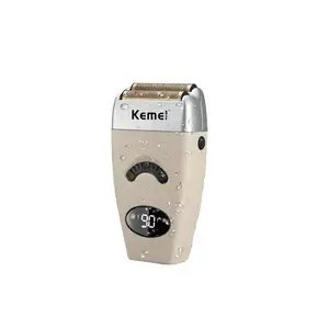 Kemei-Afeitadora eléctrica Retro clásica para hombres, máquina de afeitar km-5856 inalámbrica, Usb, recargable