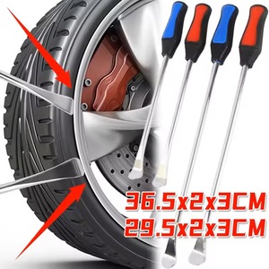 <b>Tire</b> <b>Lever</b> Hand Tool For <b>Motorcycle</b> <b>Tire</b> Repair Reinforced Steel Pry Bar With Red Grip Handle - Product Image 2