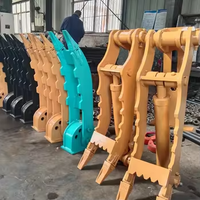 Pouce hydraulique à souder OEM pour excavatrice 4,5-6 tonnes, acier Q355 NM400 140 °   Rotation Scrap Rock Construction