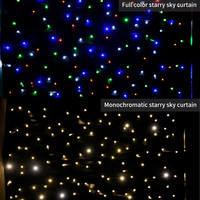 Projecteurs de scène LED RGB 3-en-1 pleine couleur pour décoration de fond étoilé, idéaux pour mariages, fêtes et spectacles, avec contrôle DMX512 et tailles personnalisables