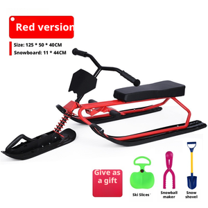 Luge d'hiver robuste personnalisable, luge motorisée pour adultes, <span class=keywords><strong>escalade</strong></span> sur glace et neige en plein air, course de compétition, jeu - Product Image 4