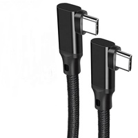 3m USB3.2 Type c Câbles de charge à angle droit 90 degrés Usb c 100W 20Gbps 4K 60HZ