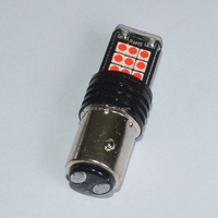 Ampoule LED 12V Blanche Jaune Rouge pour Feux de Freinage de Voiture, 1157 24LED 3030 24SMD, Accessoires Auto pour Feux Stop, Clignotants et Feux de Recul