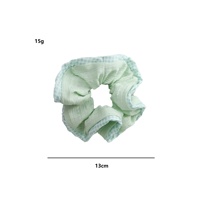 Daou 13cm Chouchous pour cheveux personnalisés, couleurs unies, très élastiques, avec plis à carreaux, accessoire de coiffure charmant pour femmes et filles, pour décorer les cheveux