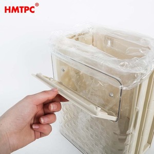 HMTPC Wall Mounted Kitchen Trash Can 7L With Lid Indoor Storage <b>Bin</b> For Cabinet Use - Product Image 3