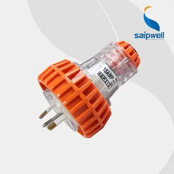 قابس ذكر صناعي بمعيار أسترالي IP66 250 فولت مضاد للماء من السلسلة 56 للخارج من Saipwell